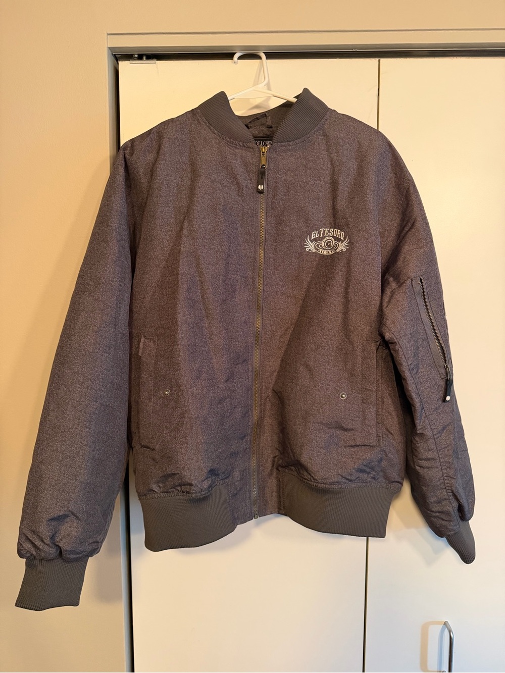 Holloway Heathered Gray Boys' Bomber Jacket